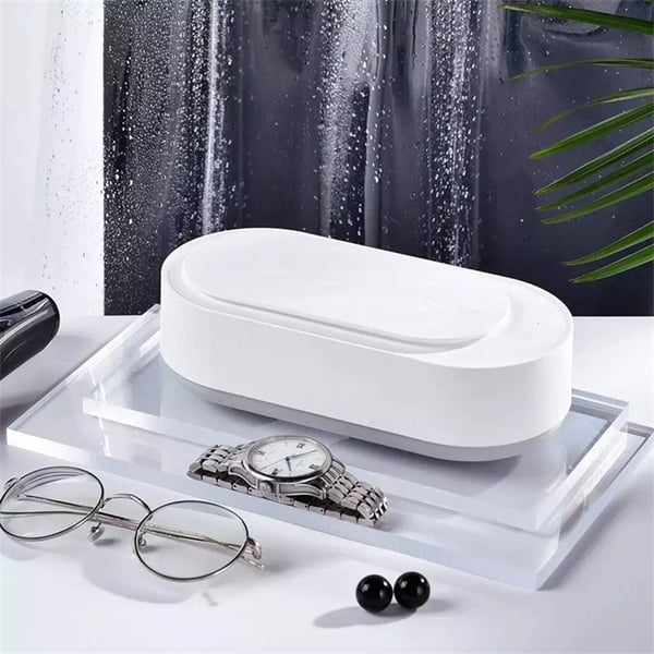 💎 50% OFF! 🔊 Portable ultrasonic cleaner – 3-minute cycle, PP & AAA batteries – Deep cleaning for glasses & jewelry ✨