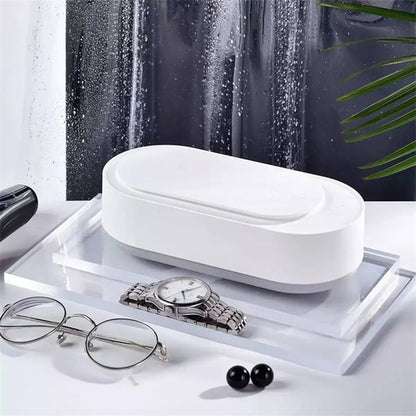 💎 50% OFF! 🔊 Portable ultrasonic cleaner – 3-minute cycle, PP & AAA batteries – Deep cleaning for glasses & jewelry ✨