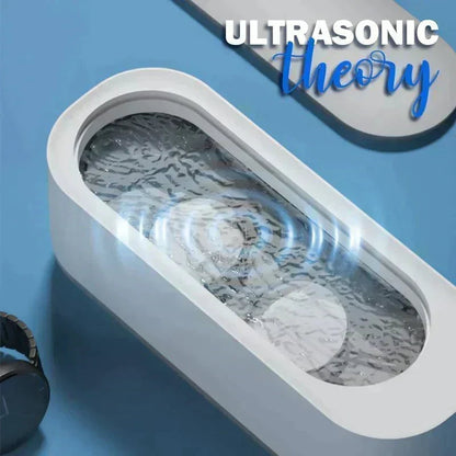 💎 50% OFF! 🔊 Portable ultrasonic cleaner – 3-minute cycle, PP & AAA batteries – Deep cleaning for glasses & jewelry ✨