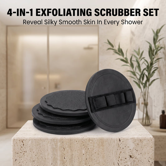 4-in-1 Exfoliating Scrubber Set | Reveal Silky Smooth Skin In Every Shower(4PCS)