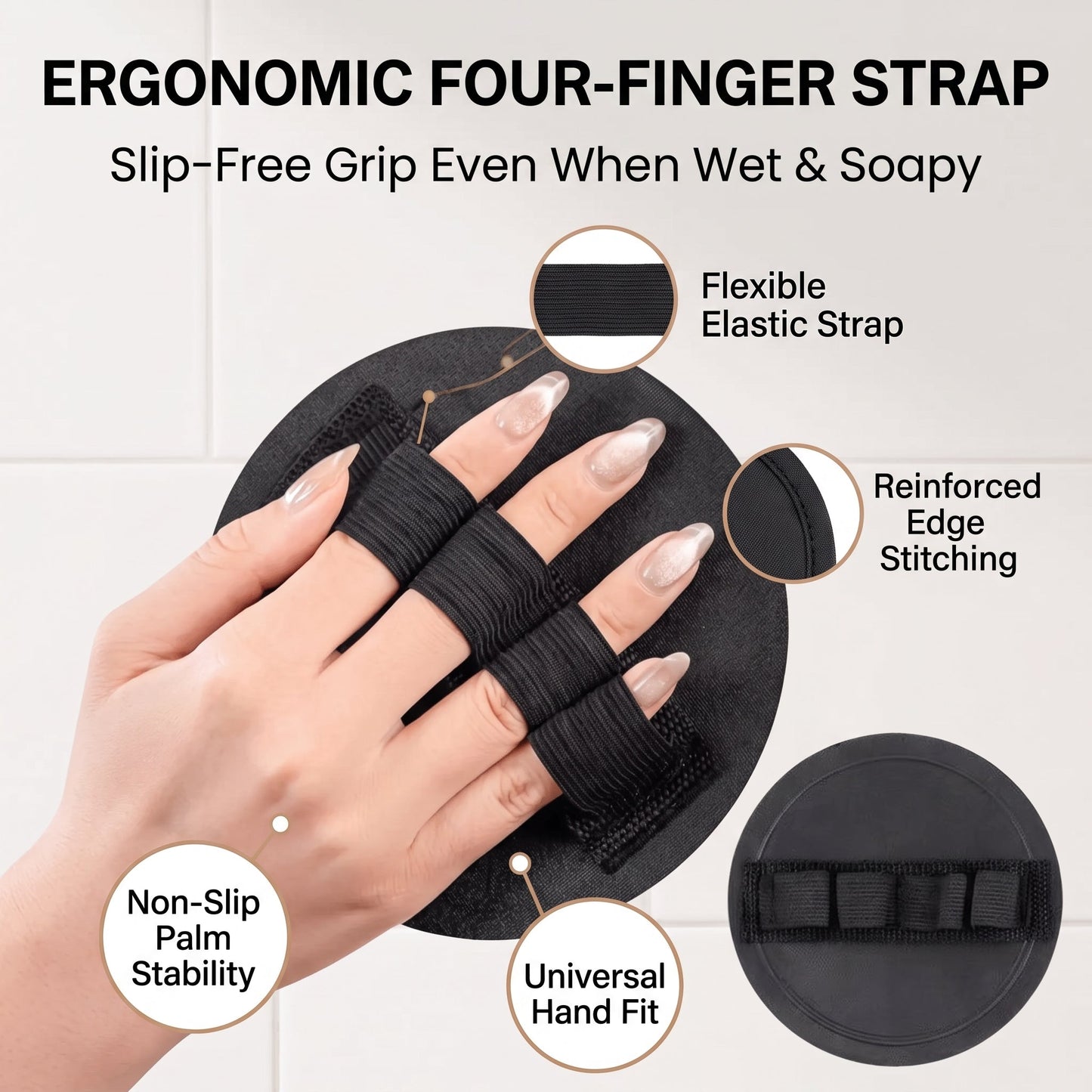 4-in-1 Exfoliating Scrubber Set | Reveal Silky Smooth Skin In Every Shower(4PCS)